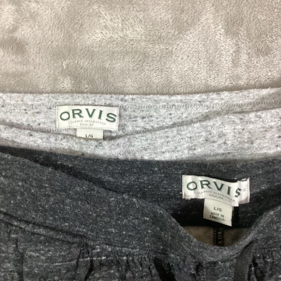 Orvis Classic Collection Fleece Joggers -Men's Sz Large -Tapered Ankle- 26" Inse - Picture 2 of 16